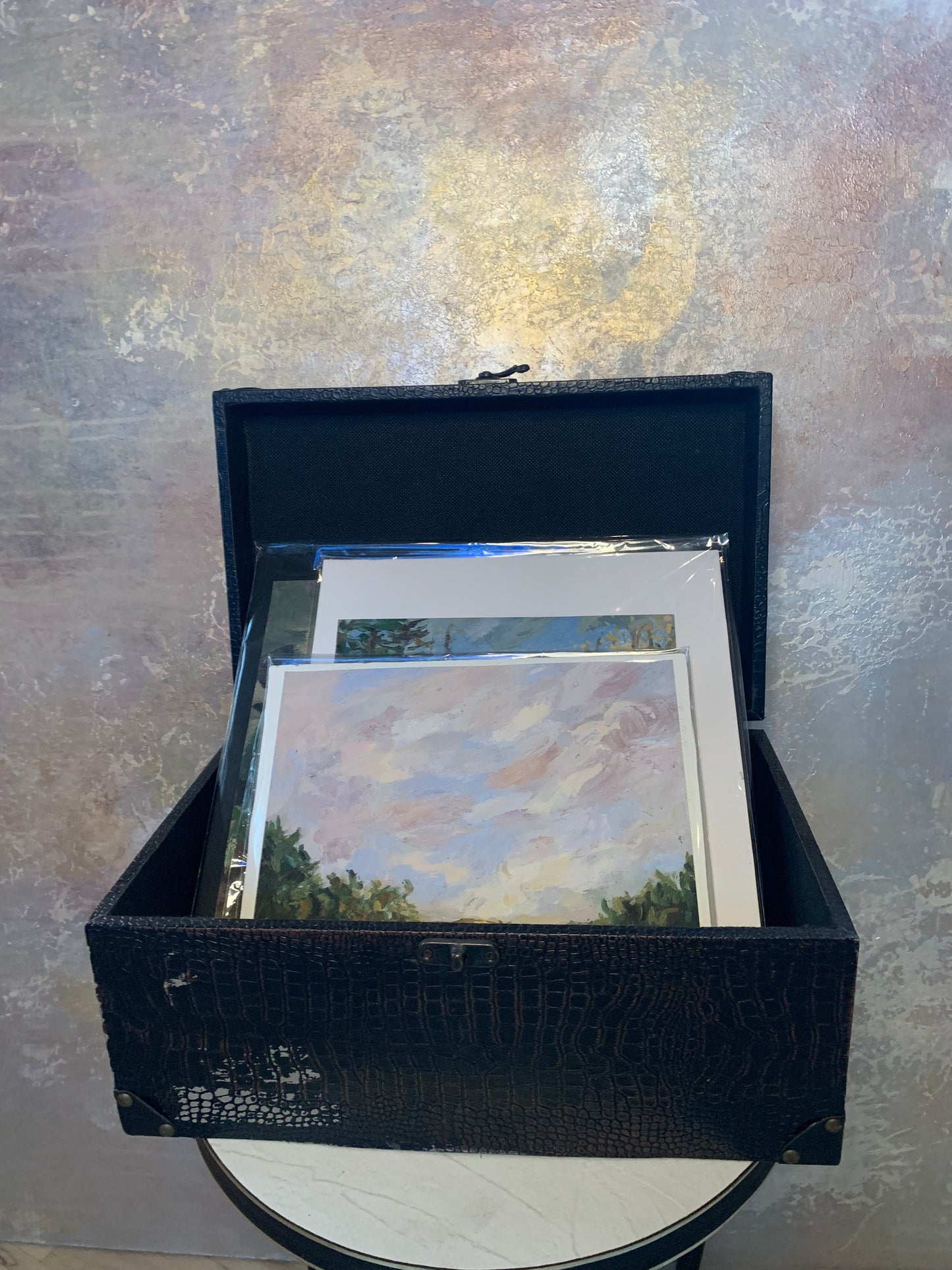 Record and Print Leather Box
