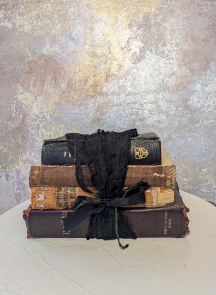 Vintage Book Bundle Decor
