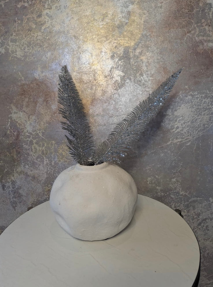 White Clay Vase