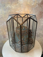 Glass and Metallic Decor Vase